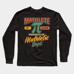 Mathlete Mathletic Department Math PI Long Sleeve T-Shirt